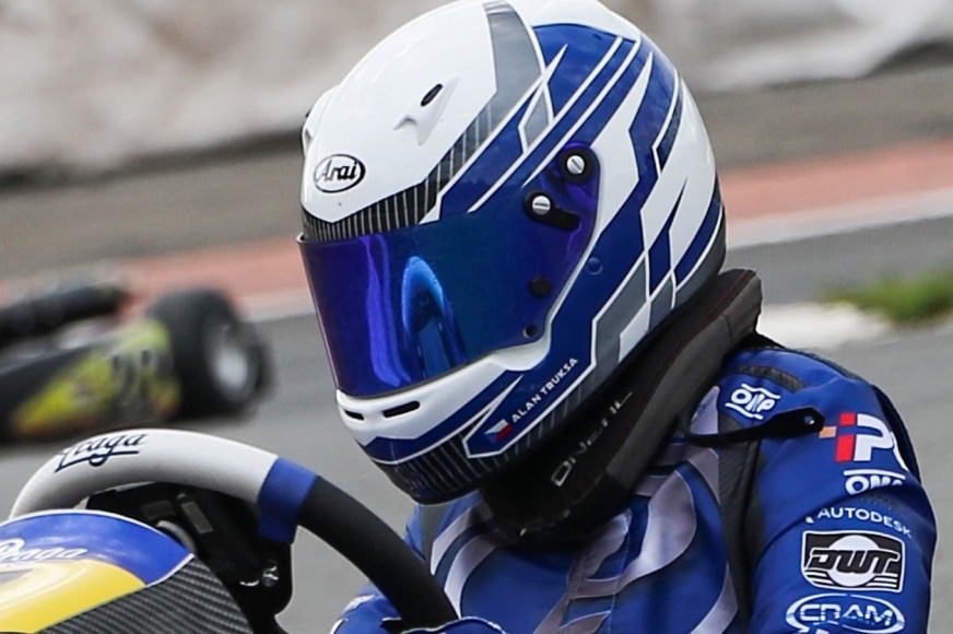 Blue - karting helmet