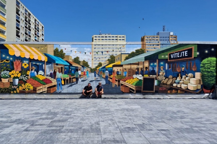 Mural - Mercato Praha Háje