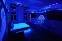 UV graffiti malby na zakázku podmořský svět medůzy