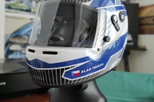 Blue - karting helmet