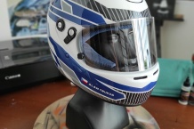 Blue - karting helmet