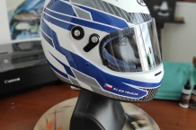 Blue - karting helmet