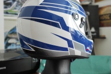 Airbrush malba motorkárové helmy na zakázku.