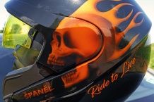 Skull Flames - Helmet