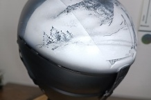 Airbrush lakovani vlastni design helmy