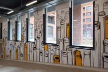 Graffiti malby sprejem na zakázku. Mural street art.