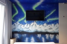 UV graffiti malby na zakázku interiér
