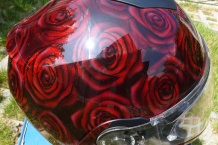 Airbrush lakovani vlastni design helmy