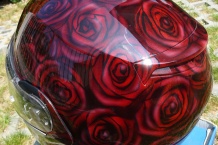 Airbrush lakovani vlastni design helmy