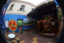 graffiti malba na zakázku v předzahrádce restaurace